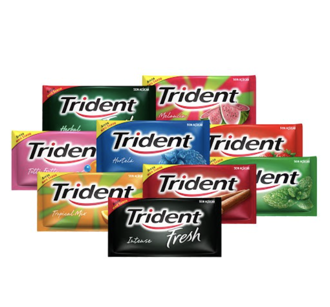 Chiclete Trident 5un. Diversos