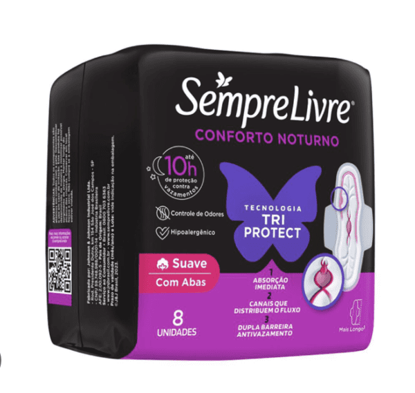 Absorvente Sempre Livre Noturno 8x1