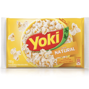 Pipoca Microondas Yoki Natural com Sal