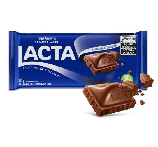 Chocolate ao Leite Lacta 80g